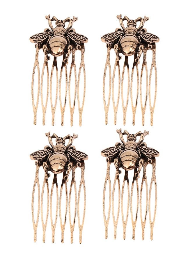 Minkissy 4pcs Vintage Hair Comb Bee Cartoon Animal Comb Headwear Hair Pin Hair Accessories For Wedding Banquet Party - Image 1