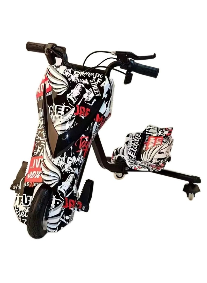 Aster 3 Wheel Drifter 36v Electric Scooter 360 Degree Rotation with Led Light Comfortable Seat and Bluetooth Assorted - Image 1