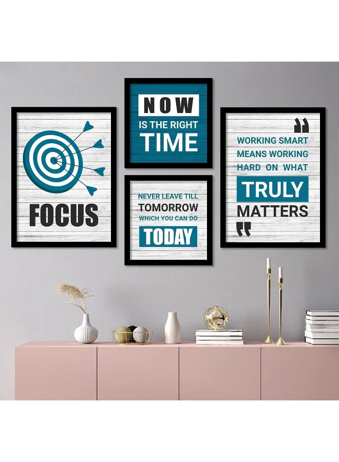 Home Trove Kotart - Motivational Quotes Framed Posters For Decoration - Wall Frames For Home And Office Wall Decor (11 X 14 Inch, Framed)(Blue)  - Image 1
