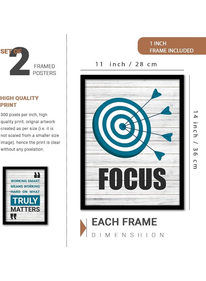 Home Trove Kotart - Motivational Quotes Framed Posters For Decoration - Wall Frames For Home And Office Wall Decor (11 X 14 Inch, Framed)(Blue)  - Image 2