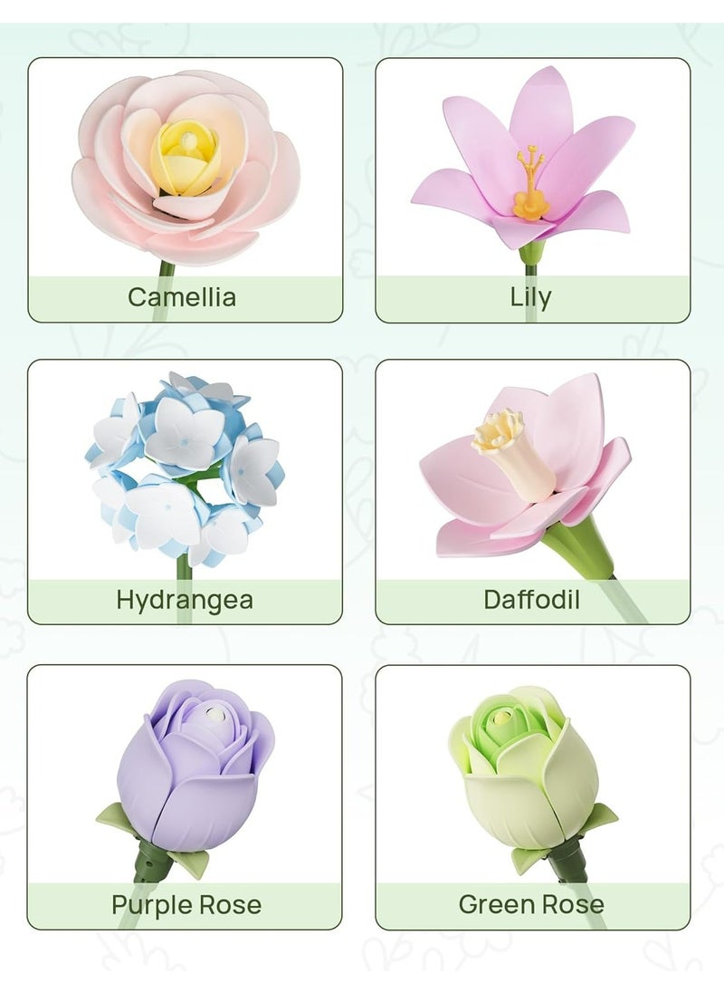 Robotime ROKR Spring Time Bouquet DIY 3D Puzzle AF01J Premium Building Kits for Adults & Teens - Decorative Home Décor, Ramadan & Holiday Gift (Eid and Birthday) for Puzzle Enthusiasts, Stress Relief STEM Project  - Image 5