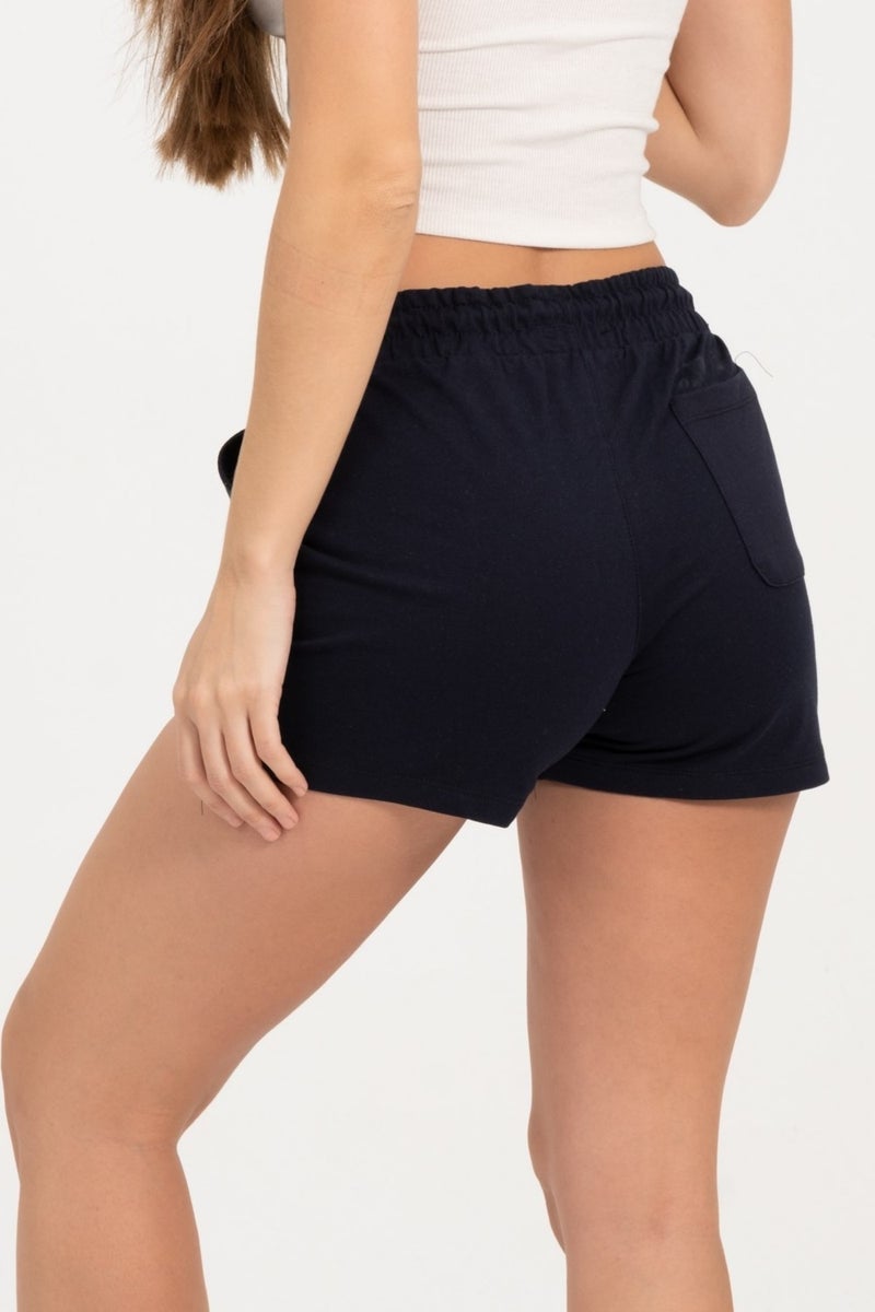 RICH Women's Navy Blue Shorts Mini Sports Shorts  - Image 3