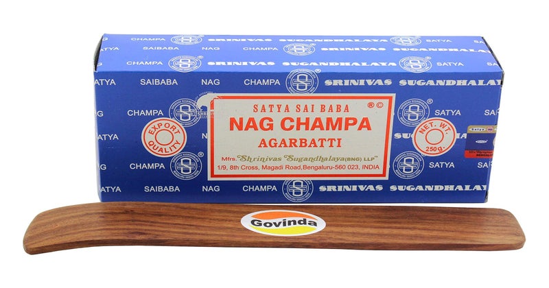 Govinda - Bangalore (BNG) Nag Champa Argarbatti 250 Grams with Incense Holder - Image 4