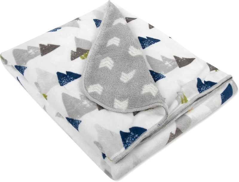 Baby Essentials Sherpa Fleece Baby Blankets for Boys and Girls  Colorful Reversible Baby Blankets for Newborns Infants Toddlers and Nursery Mountains  Arrows - Image 5