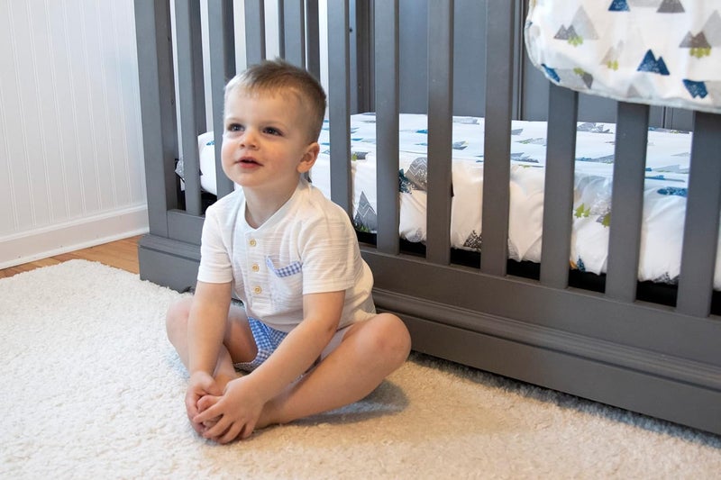 Baby Essentials Sherpa Fleece Baby Blankets for Boys and Girls  Colorful Reversible Baby Blankets for Newborns Infants Toddlers and Nursery Mountains  Arrows - Image 2