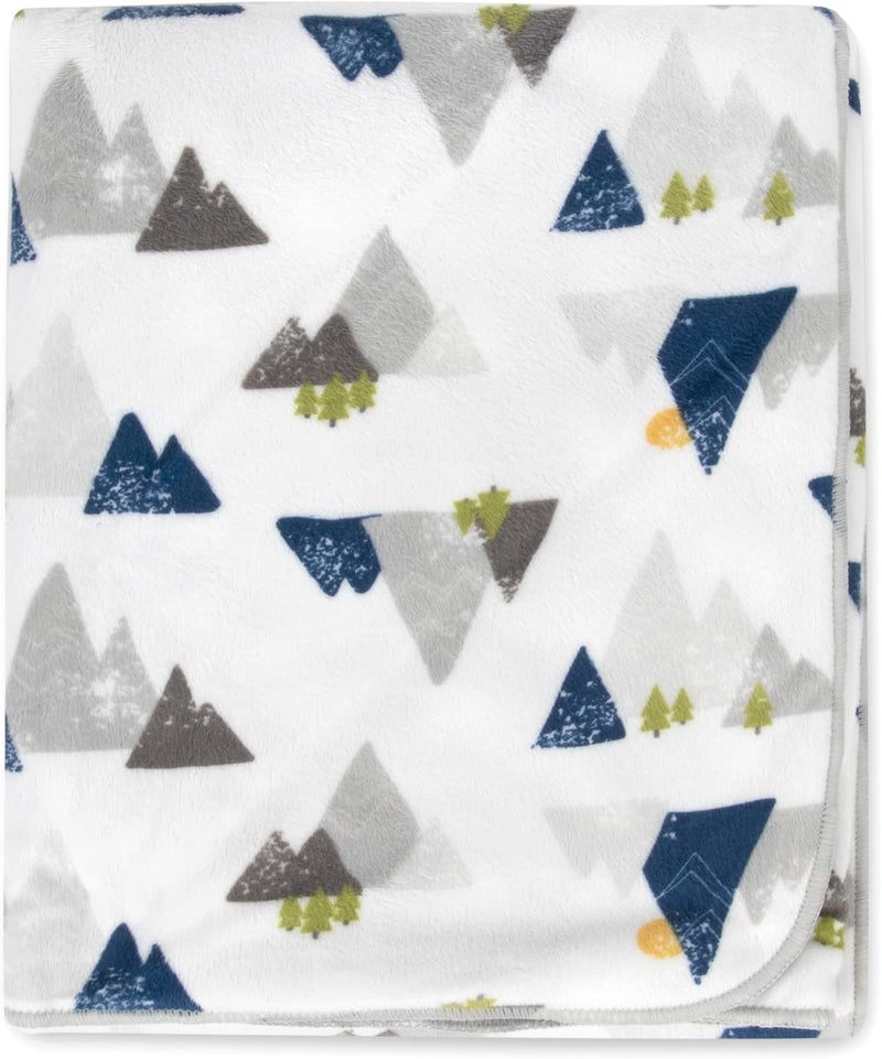 Baby Essentials Sherpa Fleece Baby Blankets for Boys and Girls  Colorful Reversible Baby Blankets for Newborns Infants Toddlers and Nursery Mountains  Arrows - Image 4