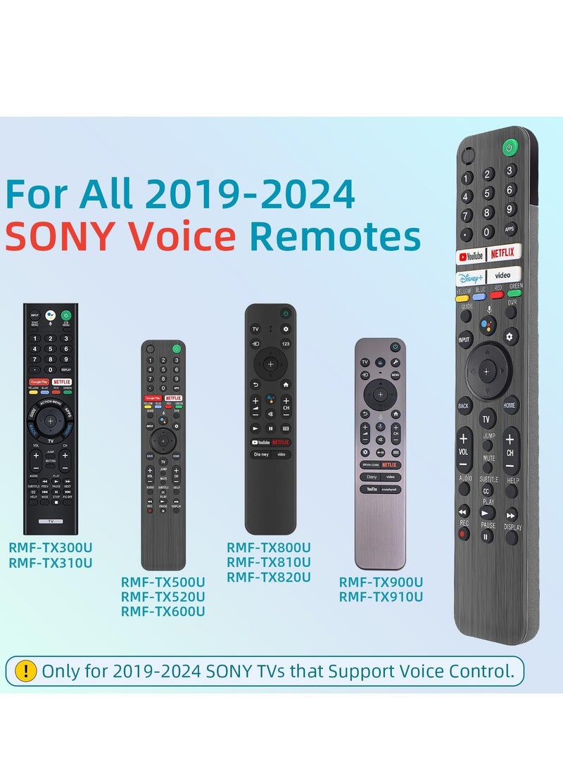 ELTRAZONE Sony TV Remote Replacement with Voice Command – Compatible with Sony TVs & Bravia XR/XBR/KD Series (2018–2023) – Supports 4K LED OLED Google Android Smart TVs – No Setup Required – 1-Year Full Warranty  - Image 2