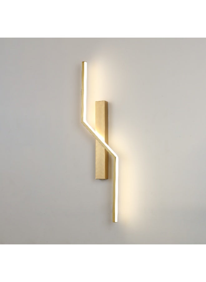 Hummer modern wall sconce in golden color with 3 lights, 15 watts each, - Image 1