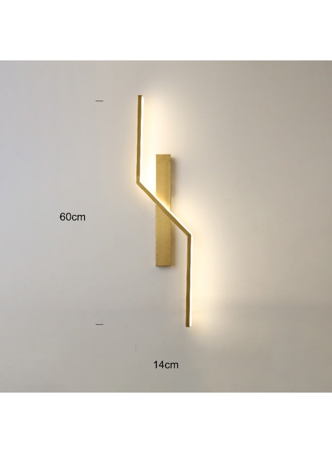 Hummer modern wall sconce in golden color with 3 lights, 15 watts each, - Image 3