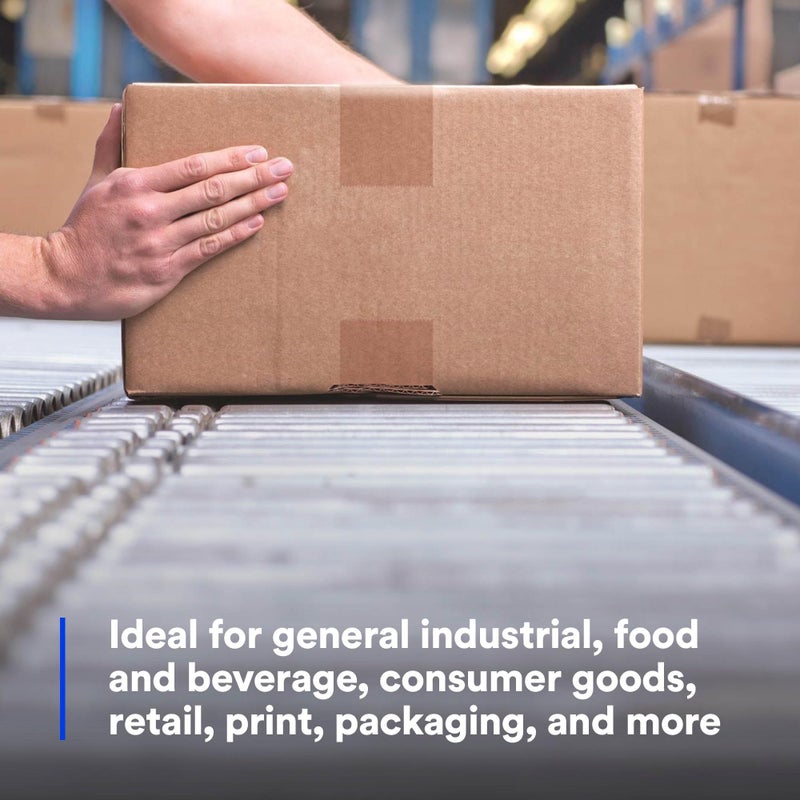 3M Scotch - 21200190087 H180 Industrial Packing Tape Dispenser for 2" Tape â€“ Lightweight and Portable for Commercial Packaging, Shipping, Moving, Carton and Box Sealing, Gray (19008) - Image 5