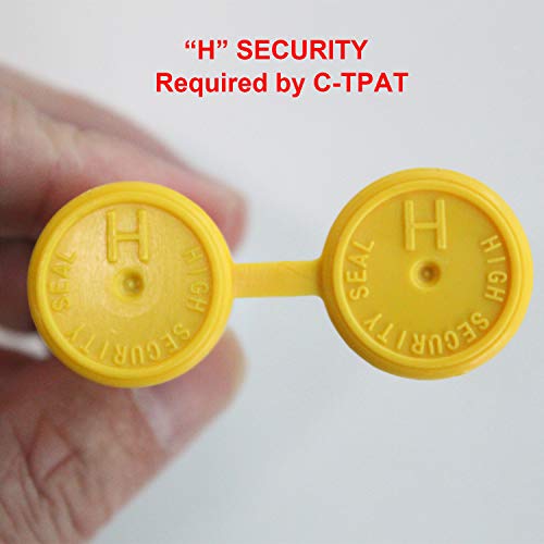 TamperSeals Group - ISO 17712 and C-TPAT Certified High Security Bolt Seals for Cargo Containers, Trucks, Railways, Wagons, and Trailers (10-Pack, Yellow, Unique Barcode, Model HSS-007) - Image 5