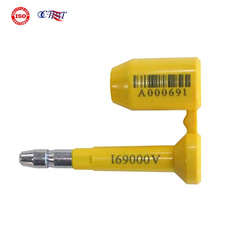 TamperSeals Group - ISO 17712 and C-TPAT Certified High Security Bolt Seals for Cargo Containers, Trucks, Railways, Wagons, and Trailers (10-Pack, Yellow, Unique Barcode, Model HSS-007) - Image 2