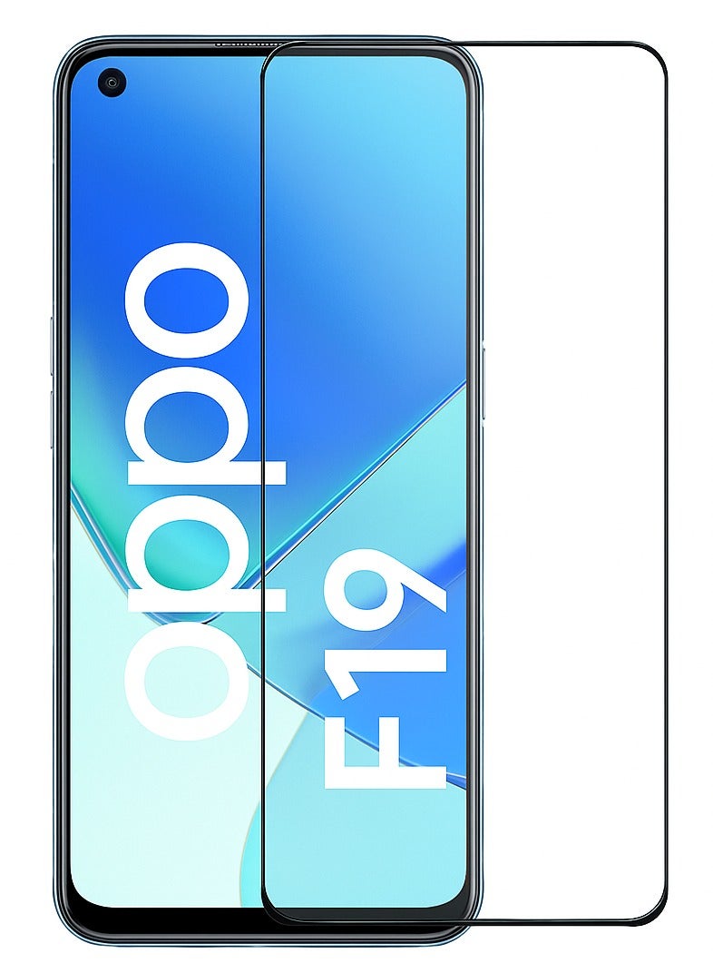 أوريجنال واقي شاشة من الزجاج المقوى لهاتف OPPO F19 - صلابة 9H، مضاد لبصمات الأصابع، وضوح عالي، ملاءمة سلسة، زجاج فائق - Image 1