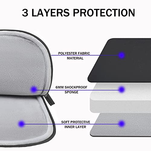 TEDNETGO Laptop Sleeve, 14 inch Laptop Case for Apple MacBook Pro 2024, Upgrade 13 Inch Waterproof Protective Computer Case Cover Bag Compatible for 13.3 14 inch MacBook Pro 2024, MacBook Air, Black - Image 2