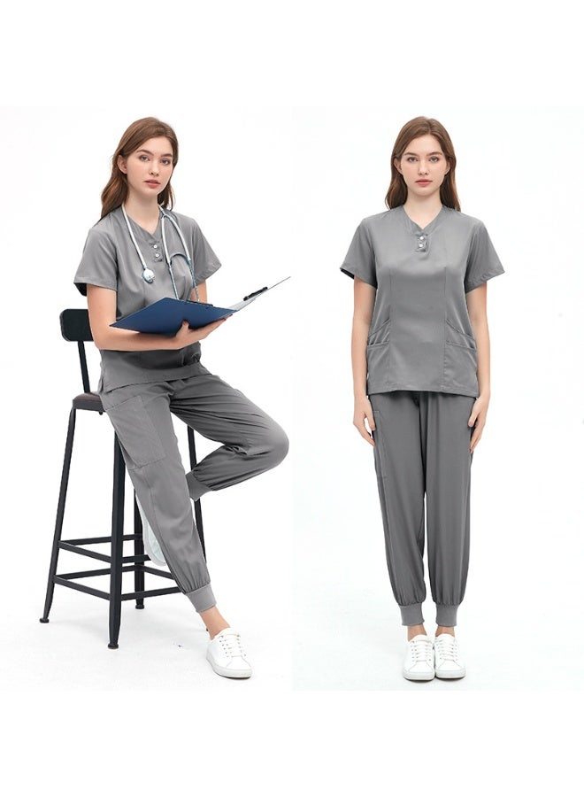 NIBEMINENT Doctor Nurse Scrub Set Medical Uniforms Women Jogger Set Hospital Accessories Operating Room Surgical Uniform Workwear - Image 1