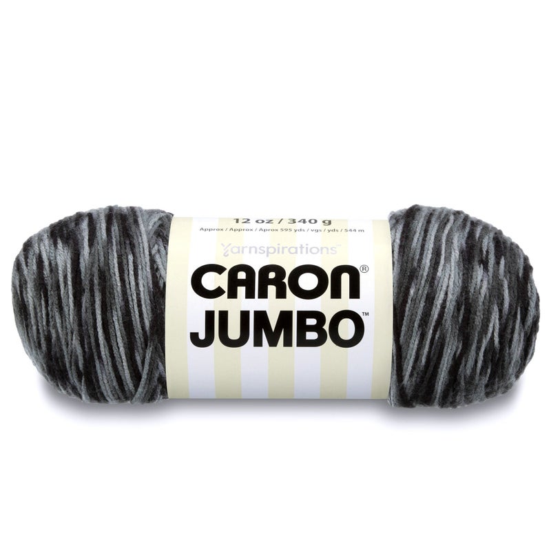 Caron Jumbo Ombre Yarn 12 oz Dalmation 1 Ball
