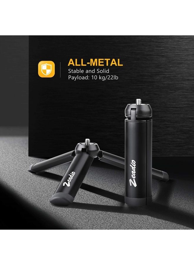 Zeadio Metal Mini Tripod, Desktop Tabletop Stand Compact Tripod for Smooth 4, Osmo Mobile, Vimble 2, Gimbal Handle Grip Stabilizer and All Cameras - Image 2