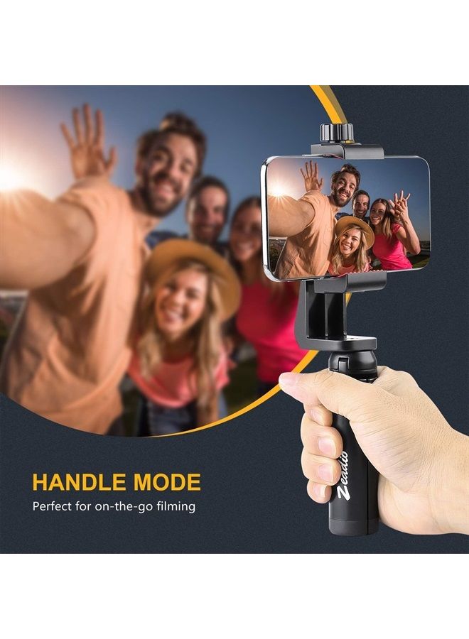 Zeadio Metal Mini Tripod, Desktop Tabletop Stand Compact Tripod for Smooth 4, Osmo Mobile, Vimble 2, Gimbal Handle Grip Stabilizer and All Cameras - Image 5