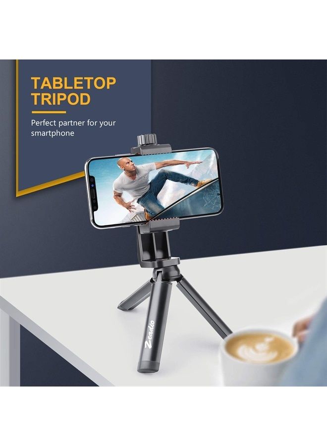 Zeadio Metal Mini Tripod, Desktop Tabletop Stand Compact Tripod for Smooth 4, Osmo Mobile, Vimble 2, Gimbal Handle Grip Stabilizer and All Cameras - Image 4