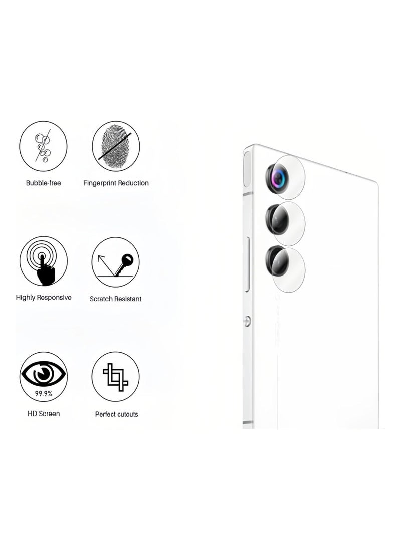 General Screen Protector Compatible with ZTE Nubia Red Magic 10 Air 2025, [2+2 Pack] Screen Protectors and HD Camera Lens Protectors Tempered Glass, Scratch Resistant, Bubble Free  - Image 4