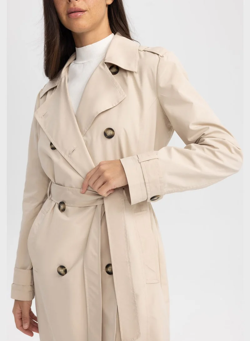 DeFacto Button Detail Coat