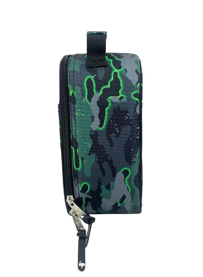 JUST HYPE Insulated Lunch Bag - Green Glow Camo - Image 3