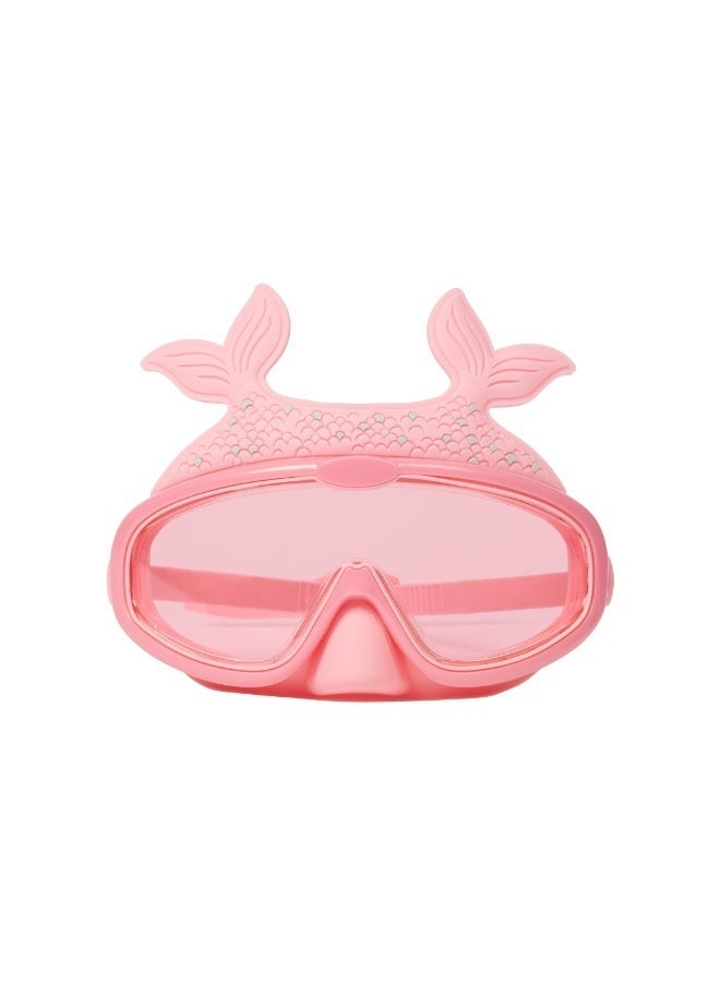 Trishi Coconut Grove Character Swim Mask for Kids – Anti-Fog UV Protection Swimming Goggles, Adjustable Strap, Leak-Proof Silicone Seal, Comfortable Design for Boys & Girls Pearl the Mermaid - Image 1