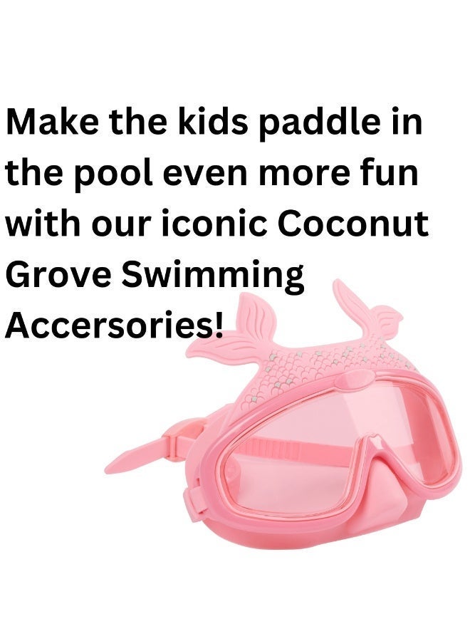 Trishi Coconut Grove Character Swim Mask for Kids – Anti-Fog UV Protection Swimming Goggles, Adjustable Strap, Leak-Proof Silicone Seal, Comfortable Design for Boys & Girls Pearl the Mermaid - Image 3
