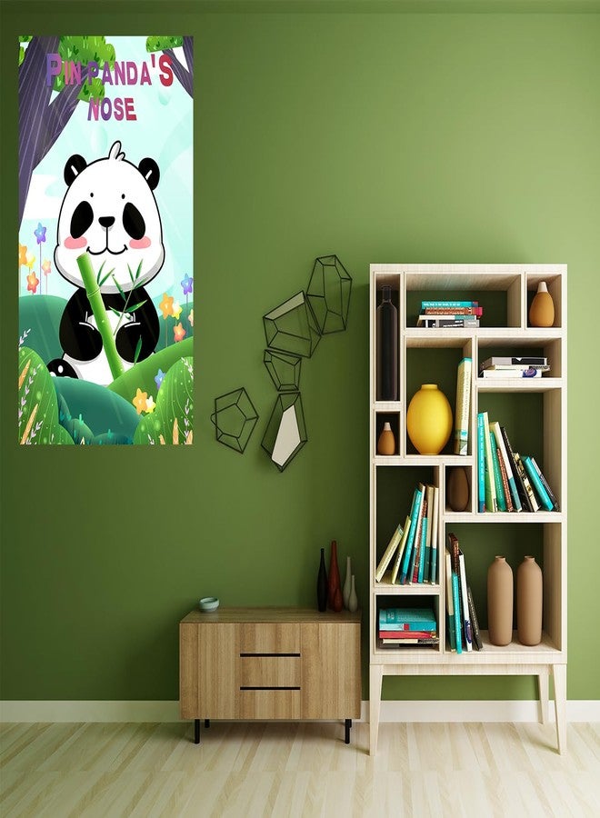 Badeauwald Panda Party Supplies, Pin the Nose on the Panda Games for Party. Panda Birthday Party Supplies, Large Poster. Panda Party Games, Elastic Blindfolds, Stickers Edge Cut for Panda Birthday Decorations. - Image 5