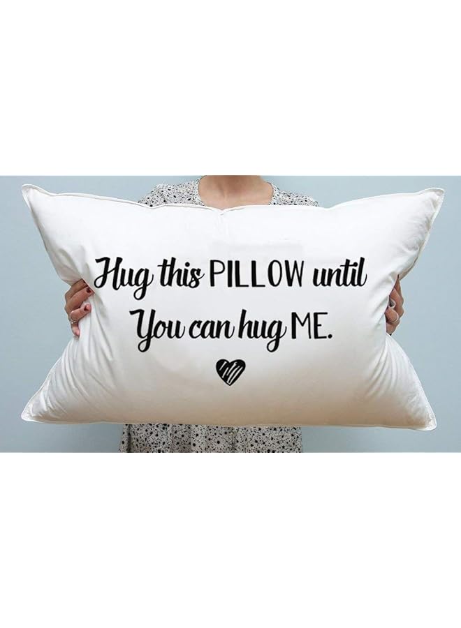 إيروريكس عانق هذه الوسادة حتى تتمكن من معانقتي هدايا الأزواج هدية العلاقة طويلة المدى هدية عيد ميلاد الصديق - Image 2