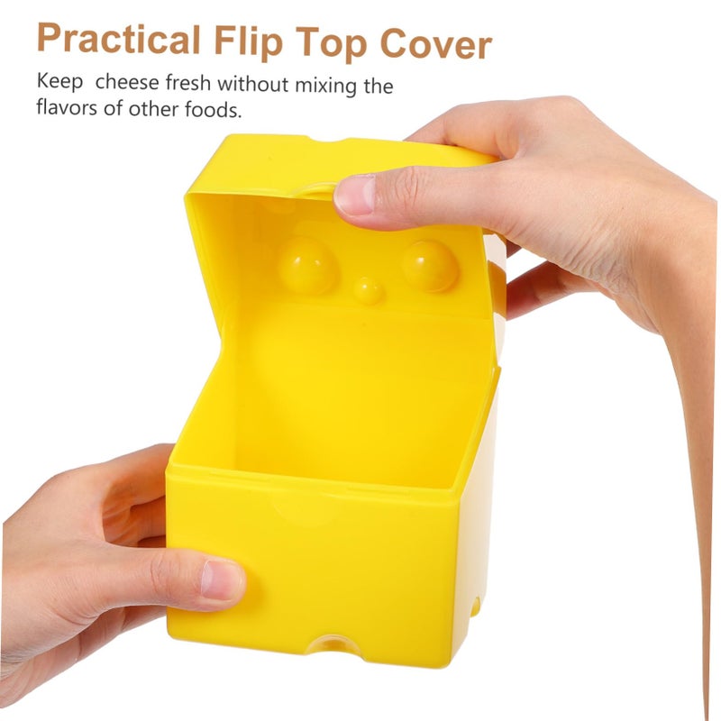 Plastic Cheese Container With Sealing Lid 2 Pack Airtight Food Storage Box for Refrigerator - Image 5