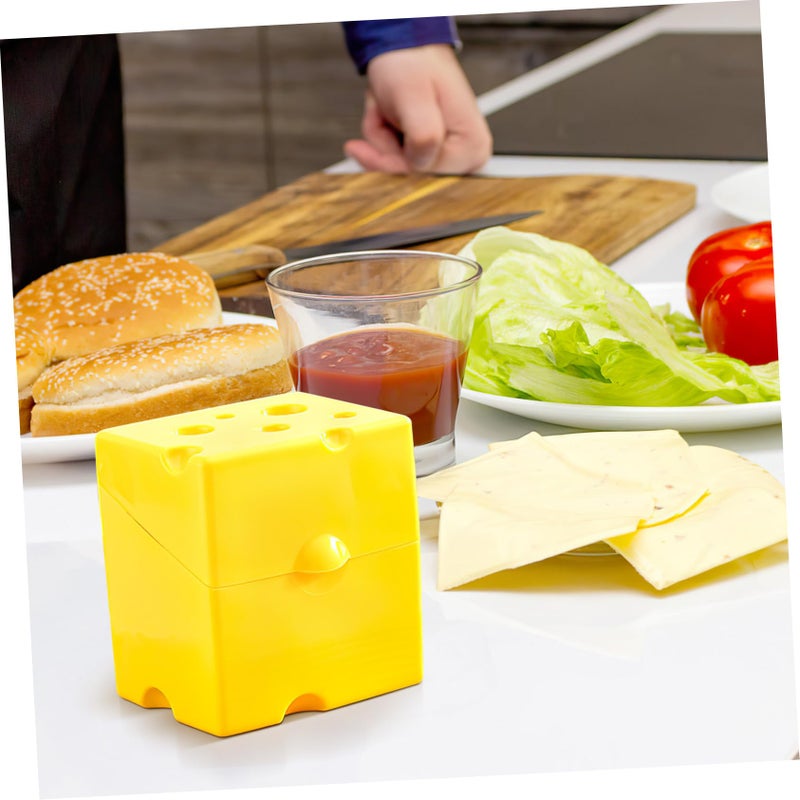 Plastic Cheese Container With Sealing Lid 2 Pack Airtight Food Storage Box for Refrigerator - Image 3