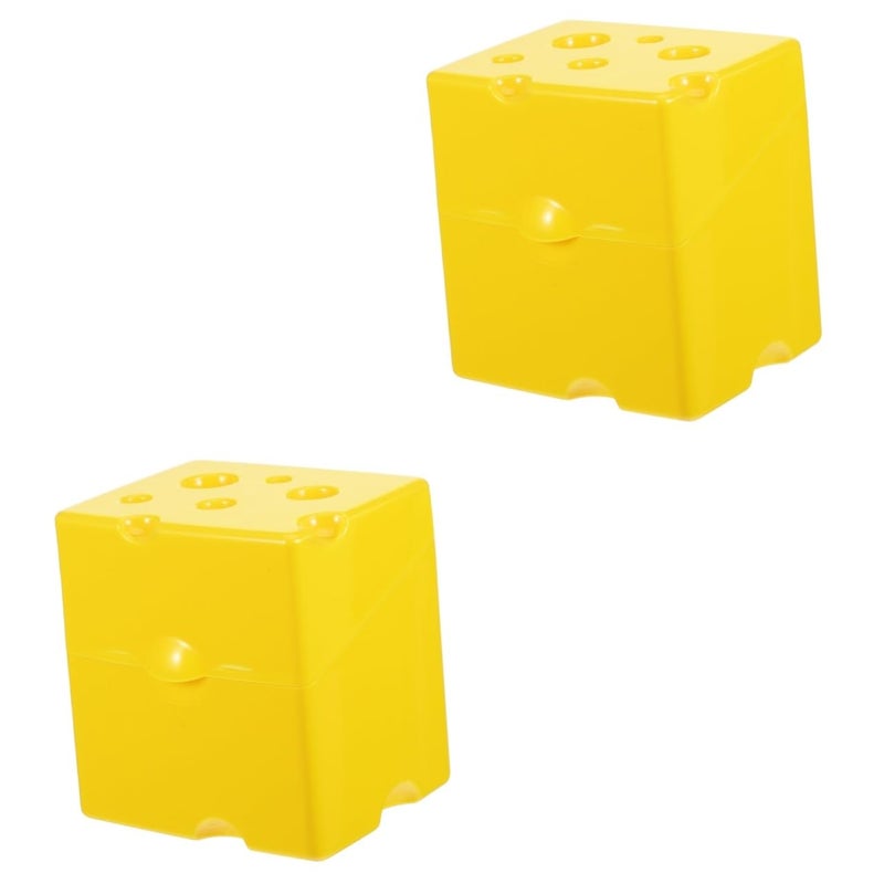 Plastic Cheese Container With Sealing Lid 2 Pack Airtight Food Storage Box for Refrigerator - Image 2