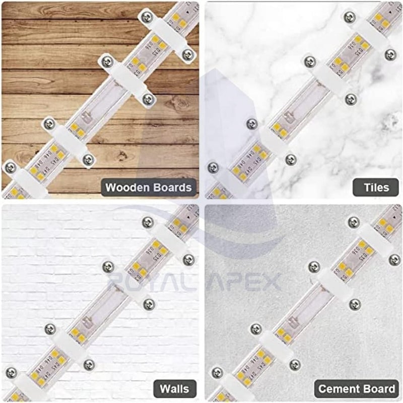 Royal Apex LED Strip Light Mounting Brackets with Screws - Image 5