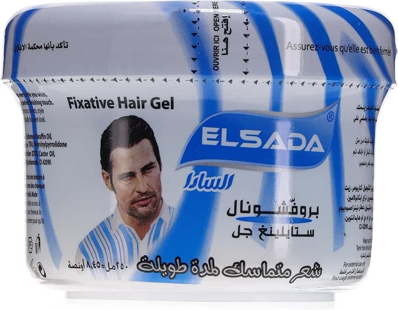 El Sada Long Lasting Hair Styling Gel (Blue, 250ml)