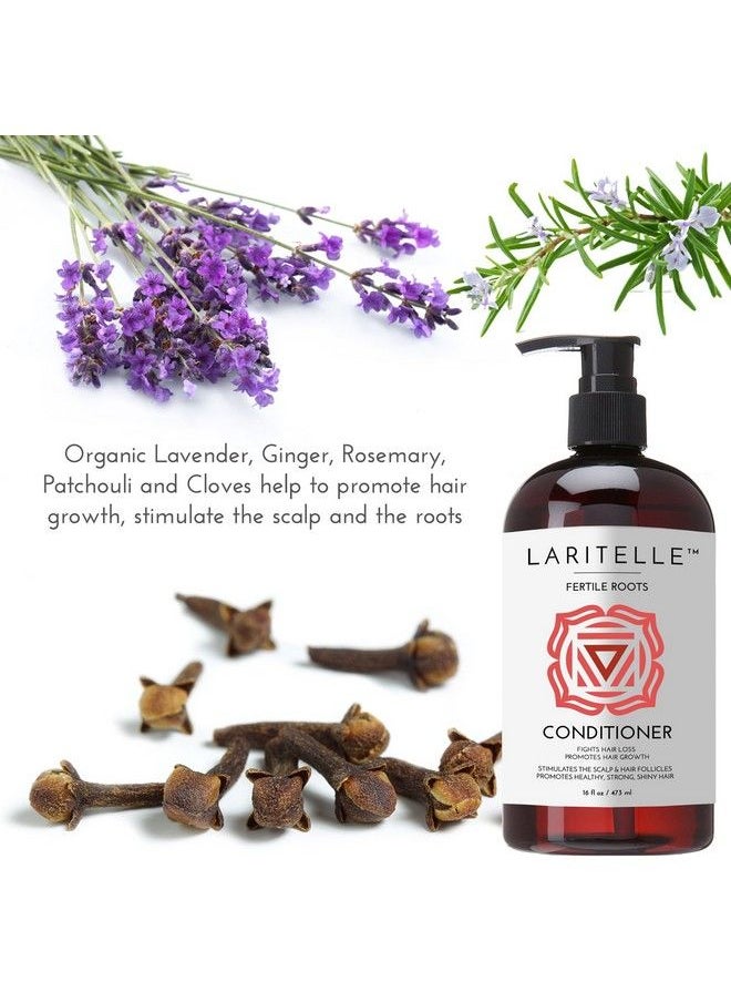 Laritelle - Organic Antithinning Conditioner | Fortifying Strengthening & Rejuvenating | Prevents Hair Loss And Shedding Promotes New Hair Growth | Ayurvedic Herbs Lavender Ginger Rosemary - Image 1