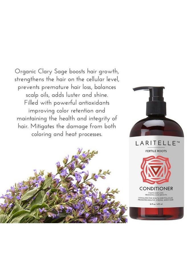 Laritelle - Organic Antithinning Conditioner | Fortifying Strengthening & Rejuvenating | Prevents Hair Loss And Shedding Promotes New Hair Growth | Ayurvedic Herbs Lavender Ginger Rosemary - Image 1
