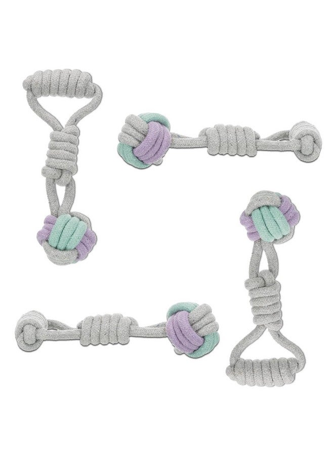 تريكسي كرة حبل صغيرة للحيوانات الأليفة، ألعاب شد غير سامة للجراء والكلاب البالغة، مصنوعة من القطن، تساعد على تدليك لثة الكلاب وتعزز صحة الأسنان - 6 سم/23 سم (عبوة من 4 قطع) - Image 1