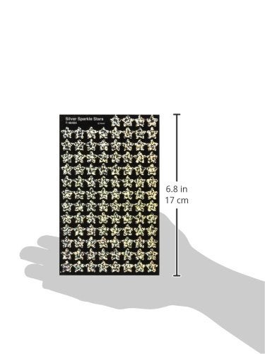 Trend Enterprises Trend Silver Sparkle Stars superShapes Stickers, Classroom Incentives, 400 Count - Image 3
