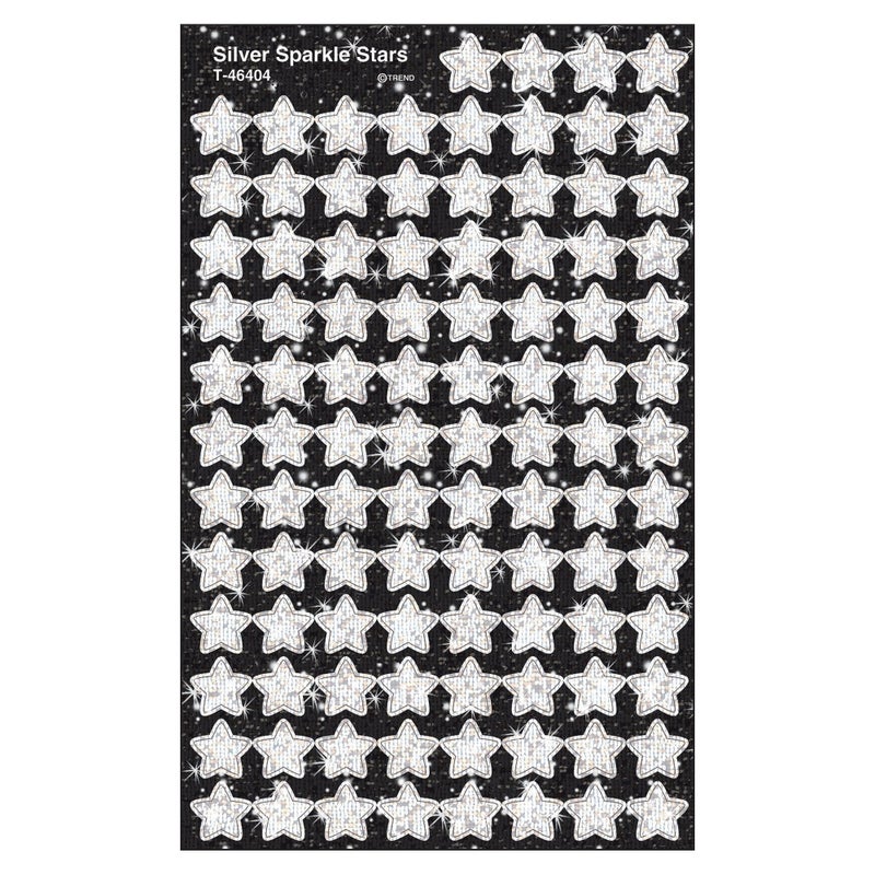 Trend Enterprises Trend Silver Sparkle Stars superShapes Stickers, Classroom Incentives, 400 Count - Image 5