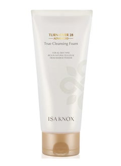 Isa Knox Turnover 28 Advanced (True Facial Cleanser 6.1Fl Oz) Korean Skincare Nondrying Bubble Foam Face Wash Pomegranate Vinegar Natural Bamboo Cellulose  - Image 1