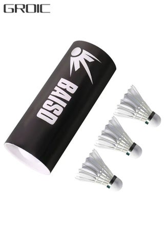 Goose Feather Pack of 3, Badminton Shuttlecocks with Great Stability and Durability, High Speed Badminton Ball - pzsku/Z8FAA2ED42CAFC36F0A92Z/45/1746438425/8ed4f6e1-135f-4441-a19f-eb1079241be3