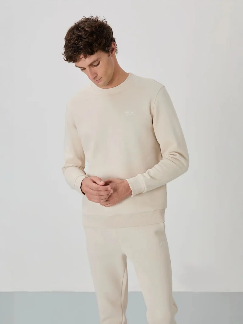 تومي لايف TOMMY Men's Cotton-Polyester Fleece Sweatshirt And Pants Set