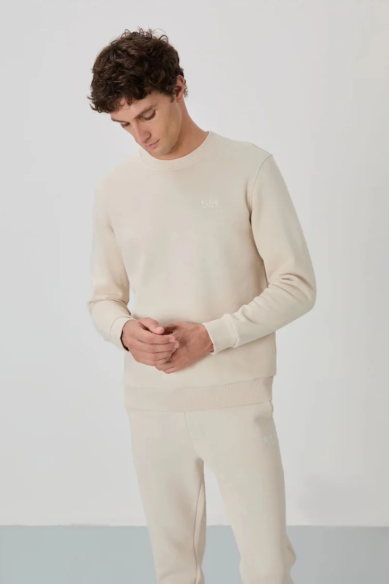 Tommylife TOMMY Men's Long-Sleeve Crew Neck Sweatshirt And Pants Set