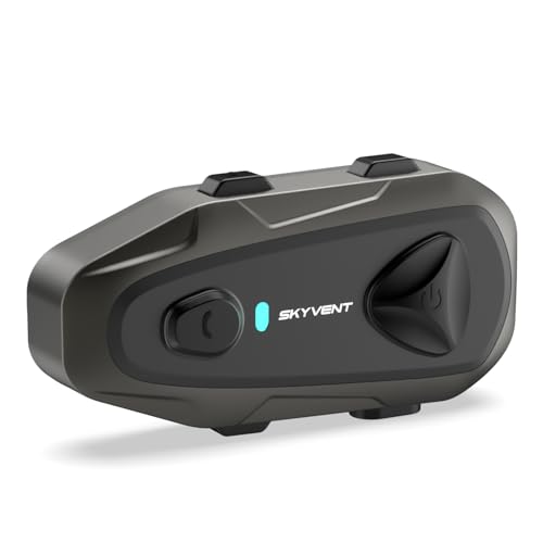 EJEAS E1 Motorcycle Helmet Bluetooth Headset, Bluetooth 5.3 Helmet Speaker with Noise Reduction and IP65 Waterproof, Voice Assistant and Hands-Free Calling for Single Rider Use - Image 1