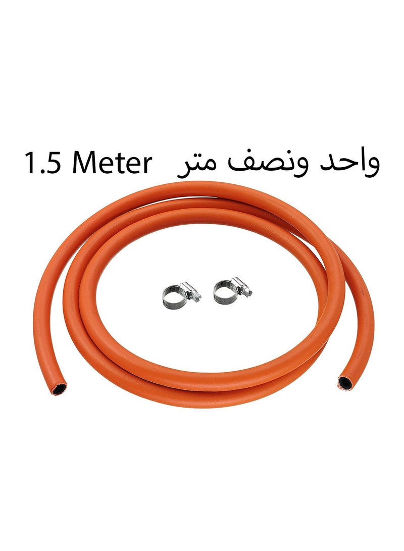 1.5 Meter Italian Gas Hose with 2 Leak-Proof Seals 
