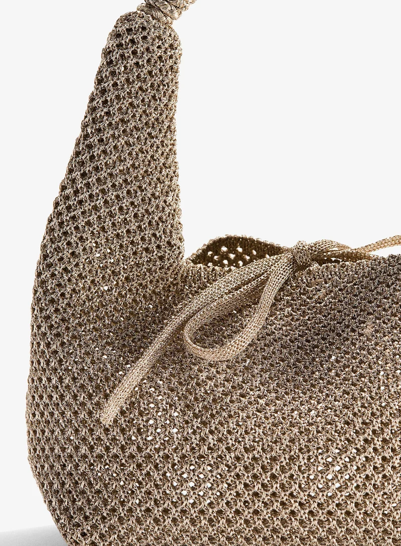 H&M  Glittery hole-knit handbag for Women | Best Price UAE