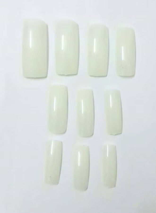 أظافر صناعية - 100 قطعة. أبيض - Image 2
