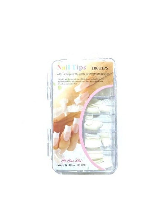 أظافر صناعية - 100 قطعة. أبيض - Image 3