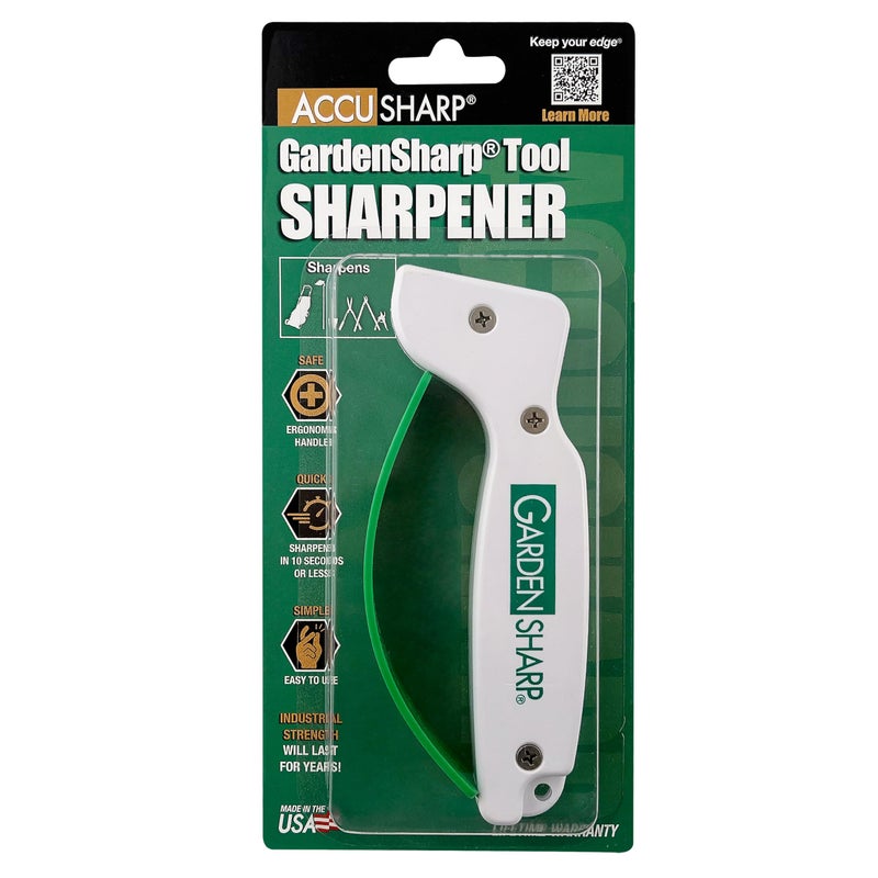 AccuSharp Garden Tool Sharpener, Diamond-Honed Tungsten Carbide Blades, Restores, Repairs, Sharpens & Hones Lawnmower Blades, Secateurs, Limb Loppers, Hoes, Shovels, and Scythes - Image 3